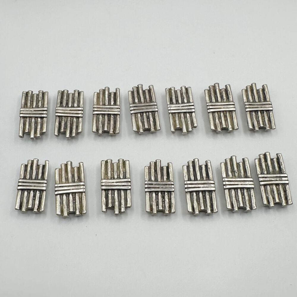 Pewter Craft Making Jewelry Pieces Bracelet Links Silver Color